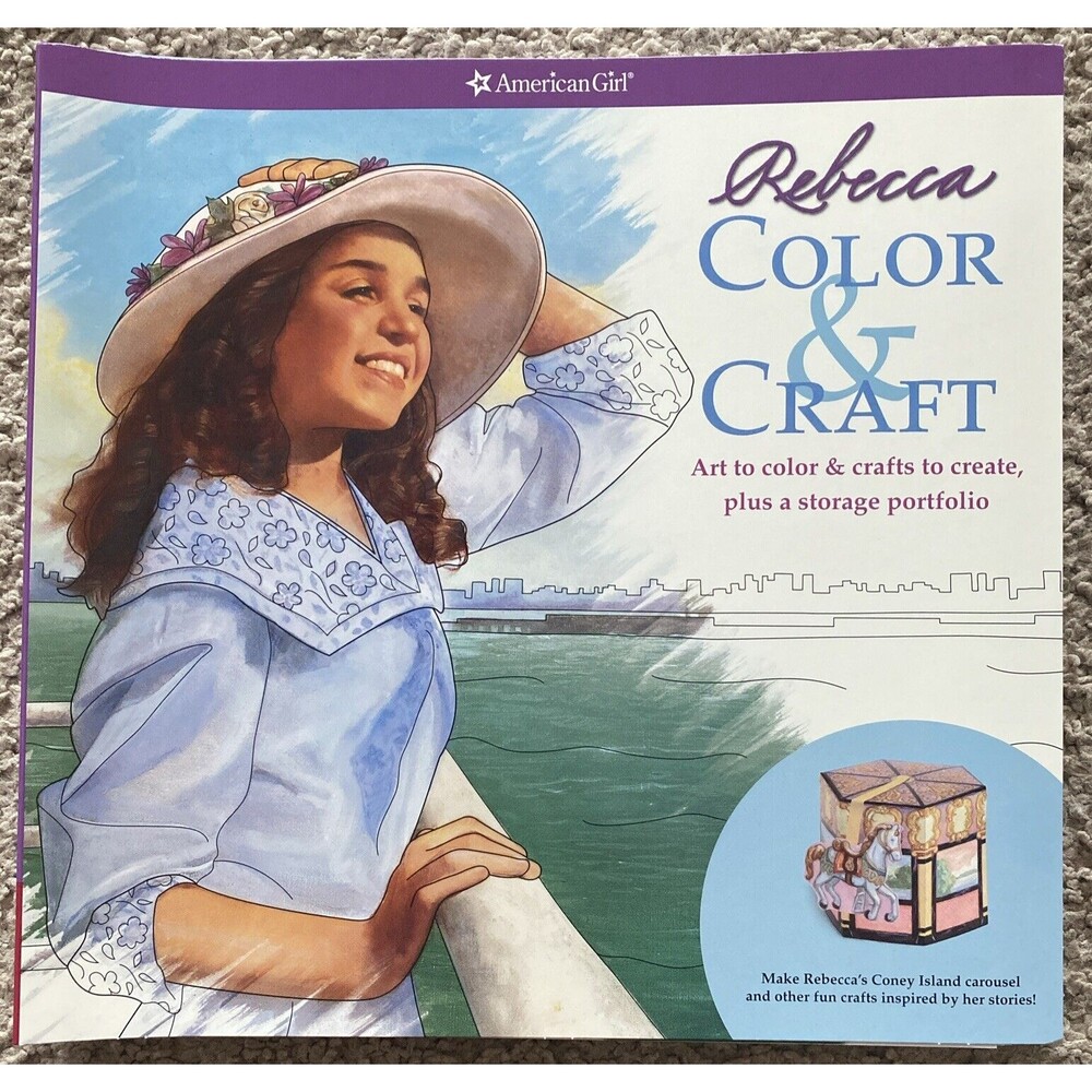 American Girl Rebecca Color & Craft Book New Make Fancy Boxes Star‎ Garland